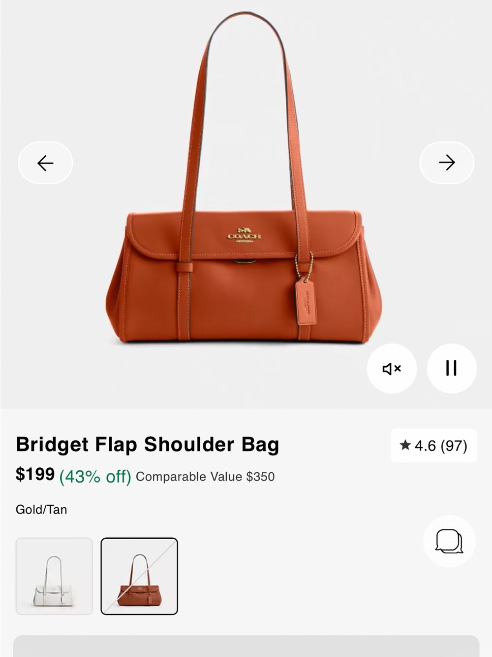 Coach Bridget flap shoulder bag